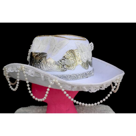 Pearl Bride Cowgirl Hat